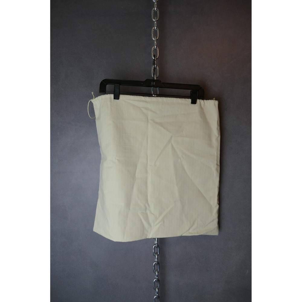 Loro Piana Large Cotton Dust Bag Cream Drawstring Storage 20x20 Authentic Luxury